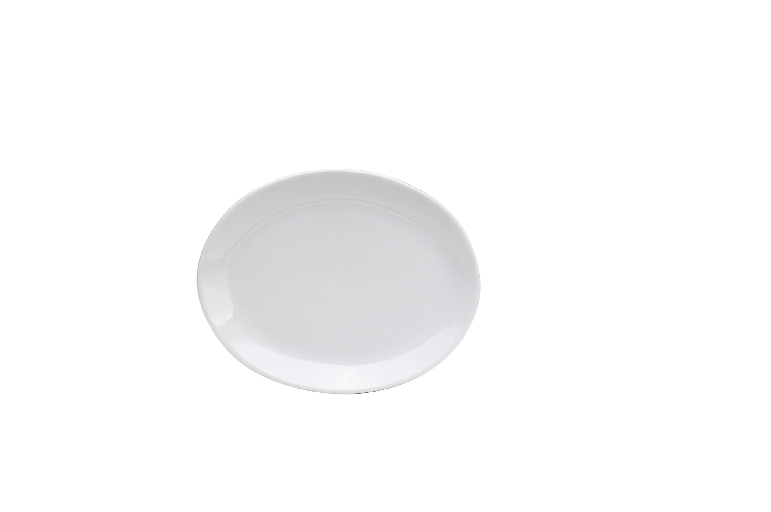 Oneida Buffalo 10-1/2" Bright White Ware Euro Coupe Platter