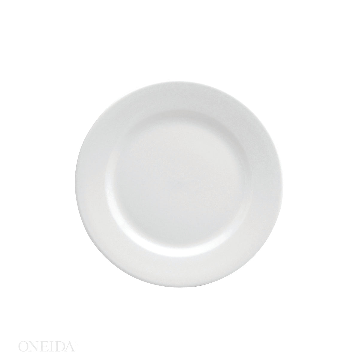 12" Bright White Porcelain Dinner Plate