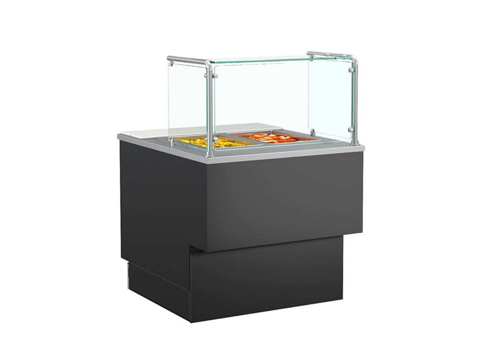 Grocerant Service Heated Food Bar, 122"W x 43"D x 52"H