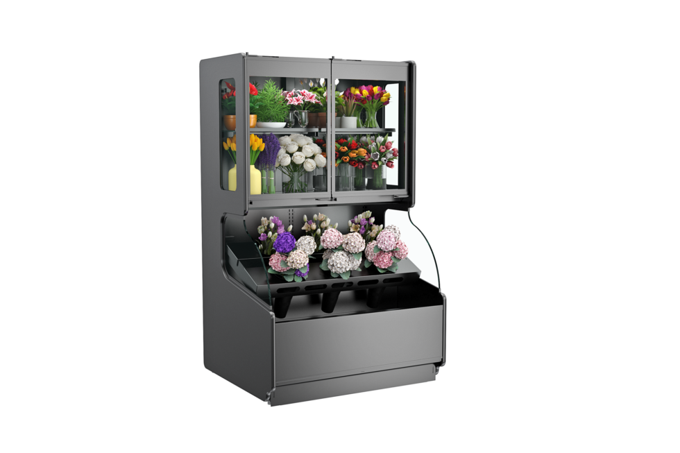 Allure Self-Service Refrigerated Combination Merchandiser, 74-1/4"W x 43-1/8"D x 87-7/8"H