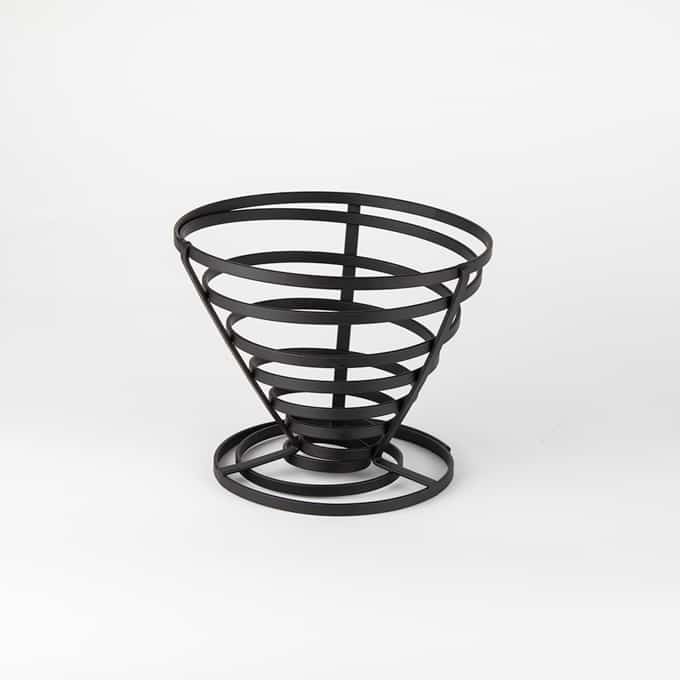 7" x 6" Conical French Fry Basket, Black