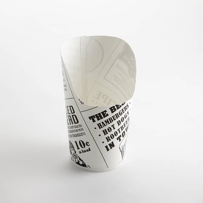 Paper Fry Cup, 6 oz., Printed