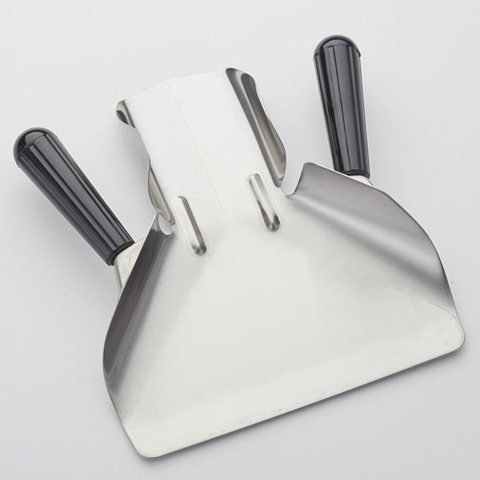 Dual Handle Stainless Steel French Fry Scoop