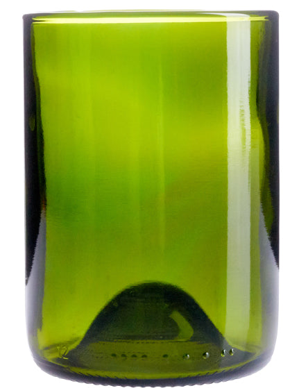 Wine Bottom Tumbler, Green Wine Bottom Tumbler 12 oz.