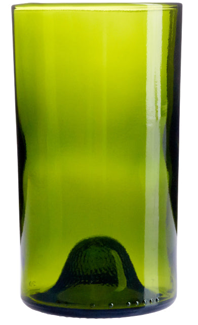 Wine Bottom Tumbler, Green Wine Bottom Tumbler 16 oz.