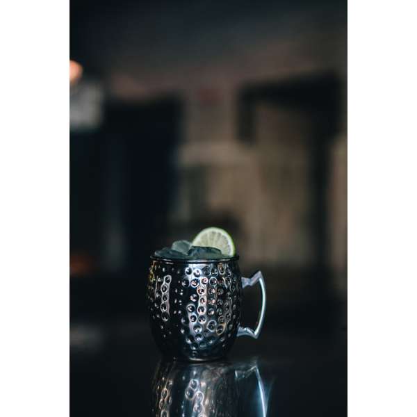 16 oz. Moscow Mule Black Hammered Cup