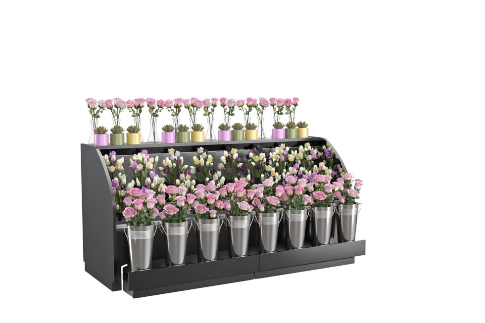 Allure Self-Service Refrigerated Low Profile Merchandiser, 98-1/4"W x 34-1/8"D x 47-5/8"H