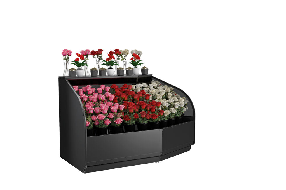 Allure Self-Service Refrigerated Low Profile Wedge Merchandiser, 85-5/8"W x 43"D x 52-3/8"H