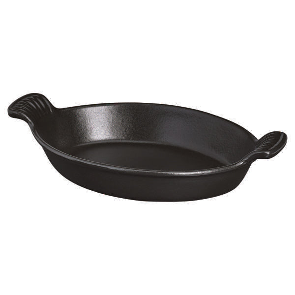Chasseur Cast Iron Black Oval Dish 0.53 Qt