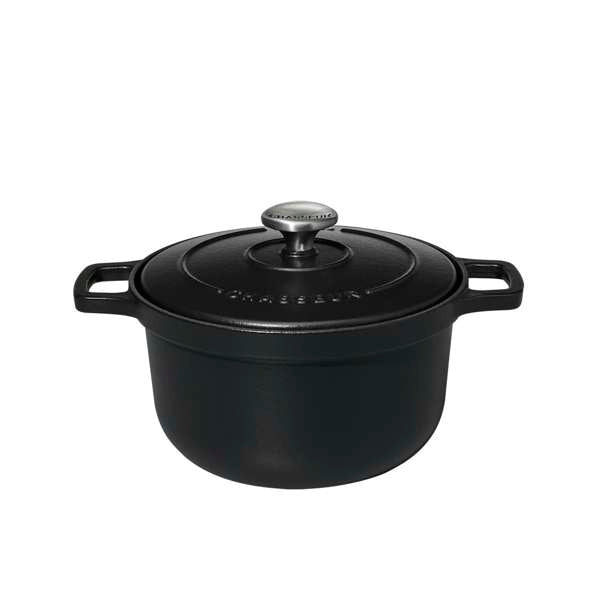 Chasseur Cast Iron Black Casserole 0.37 Qt