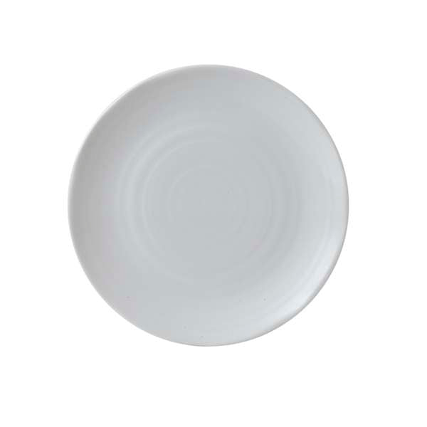 9" Organic White Coupe Plate
