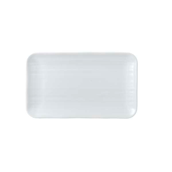 10.63" x 6.25" Organic White Rectangle Tray