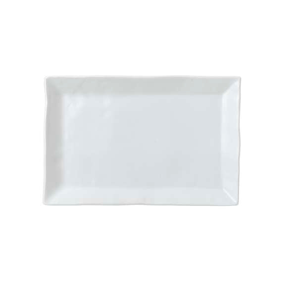 11.25" x 7.75" Organic White Rectangle Tray