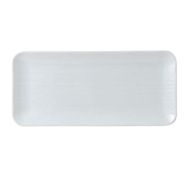 13.75" x 6.25" Organic White Rectangle Tray