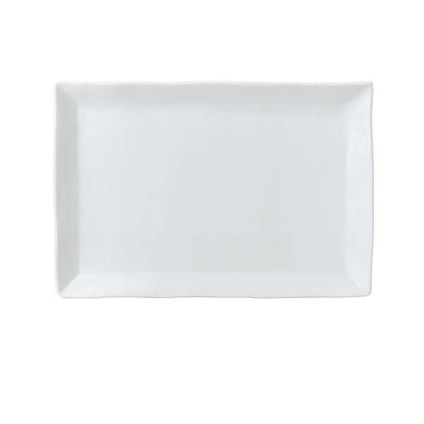13.5" x 9.13" Organic White Rectangle Tray