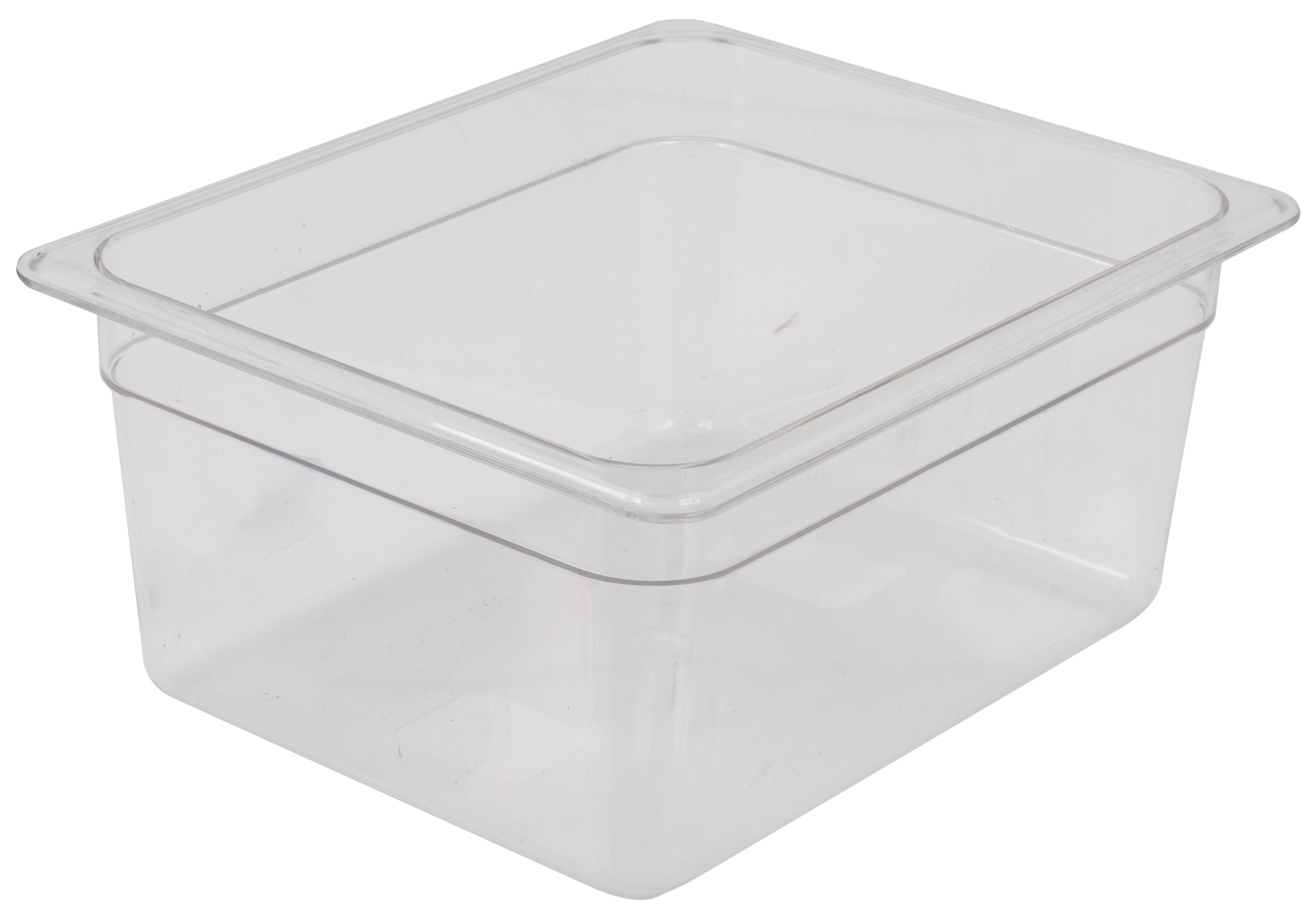 Food Pan, Half Size, 6"D, Clear, Polycarbonate
