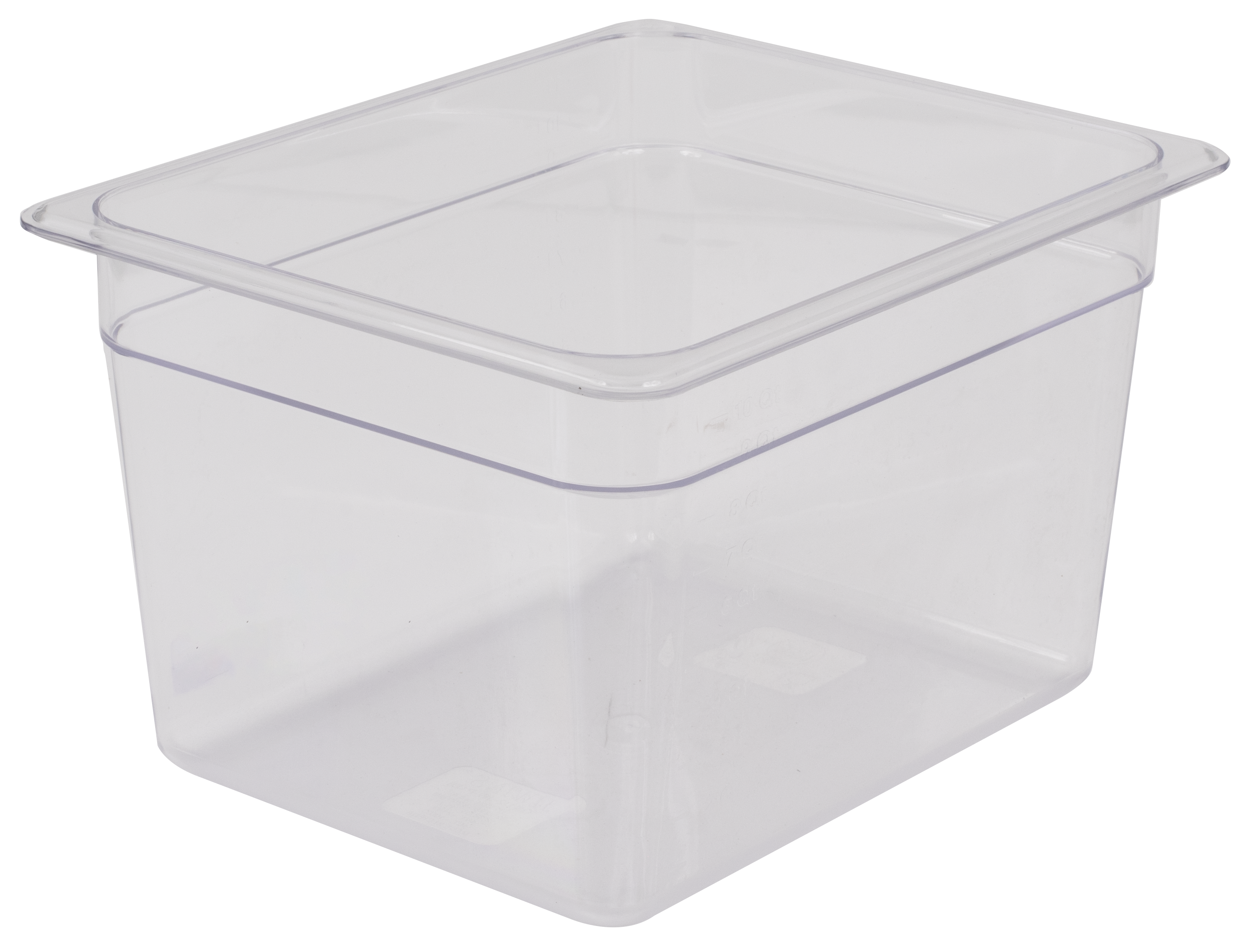 Food Pan, Half Size, 8"D, Clear, Polycarbonate