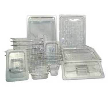 Food Pan, 1/4 Size, 6"D, Clear, Polycarbonate
