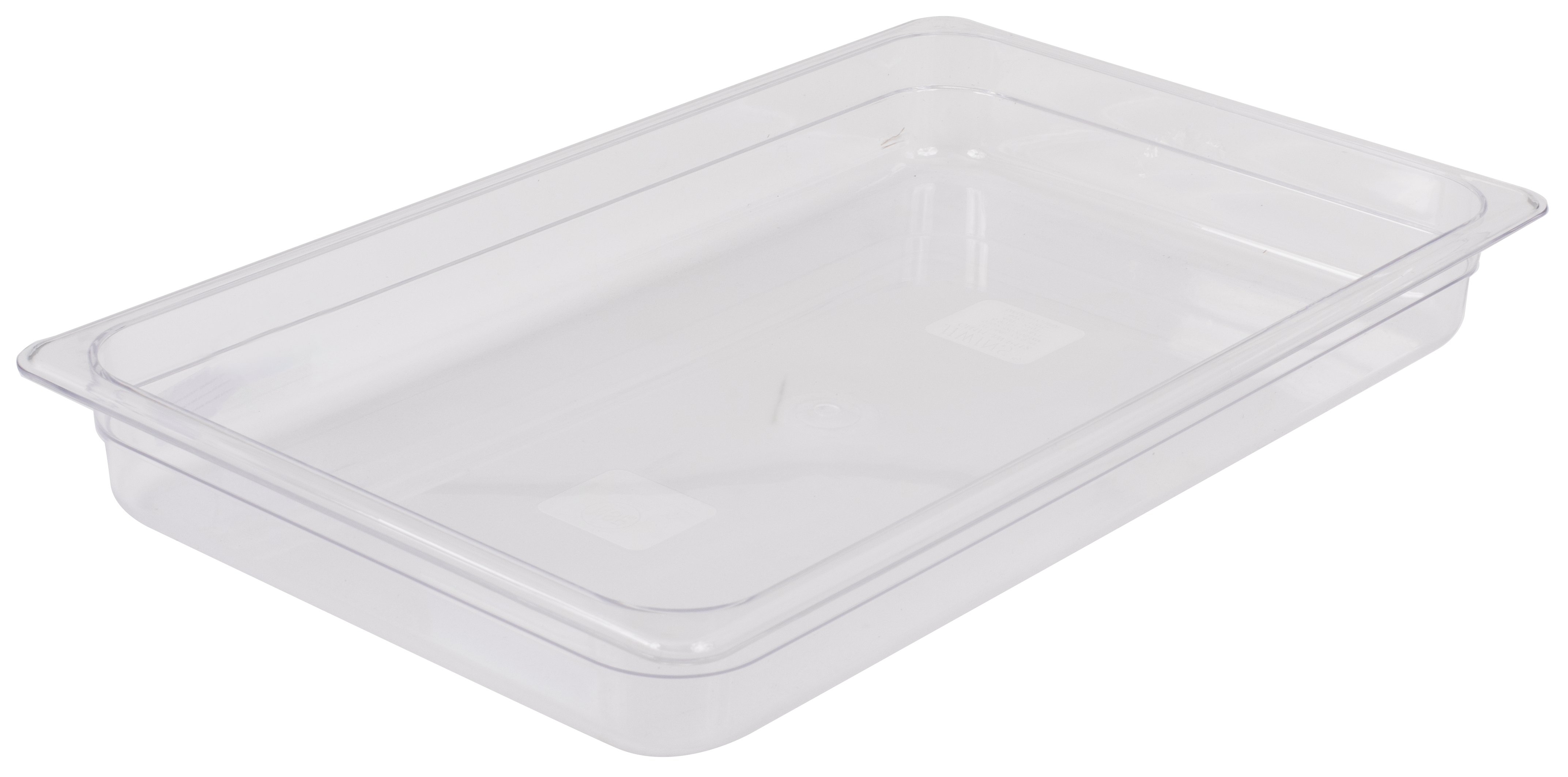 Food Pan, Full Size, 2.5"D, Clear, Polycarbonate