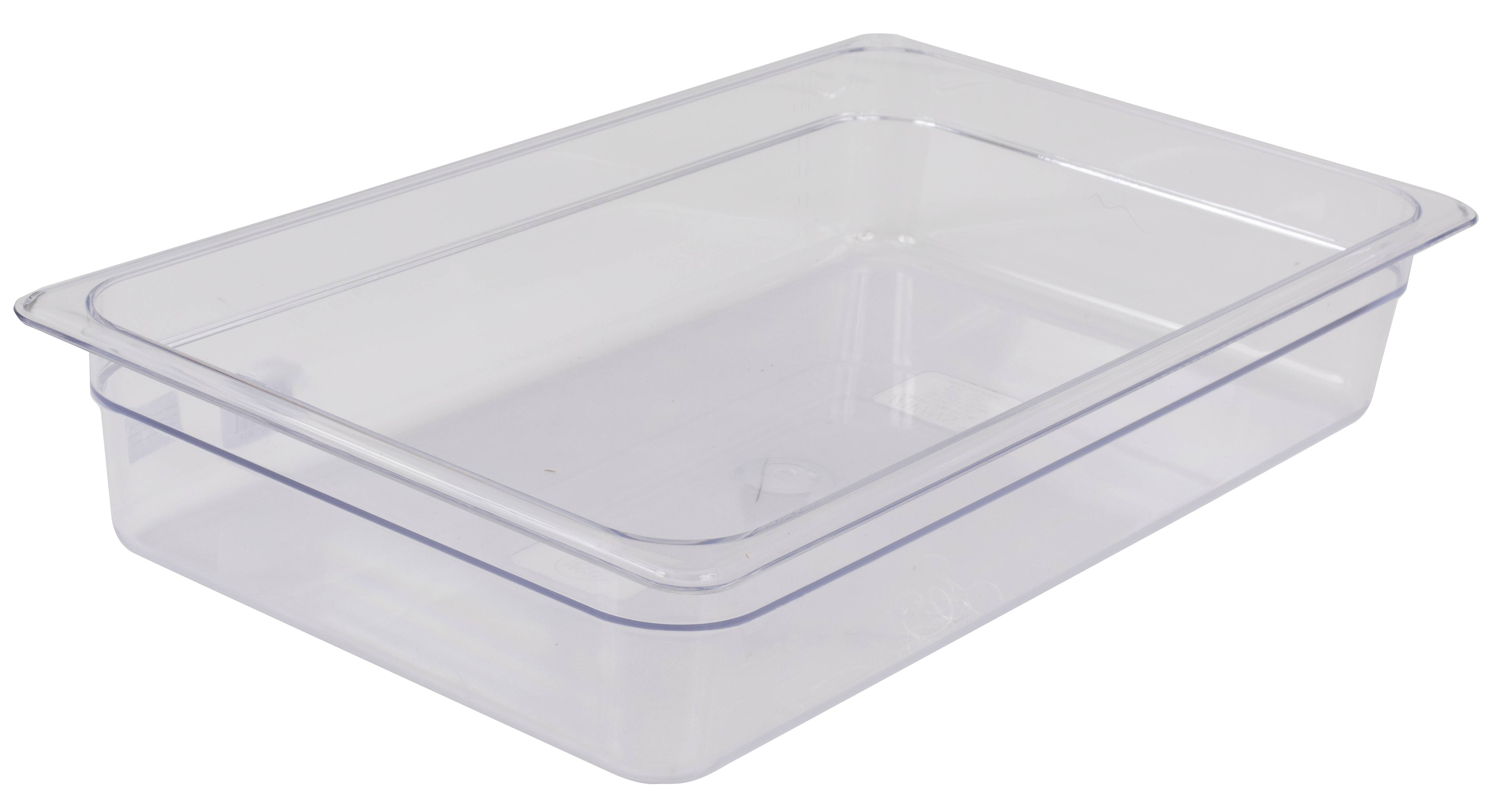 Food Pan, Full Size, 4"D, Clear, Polycarbonate
