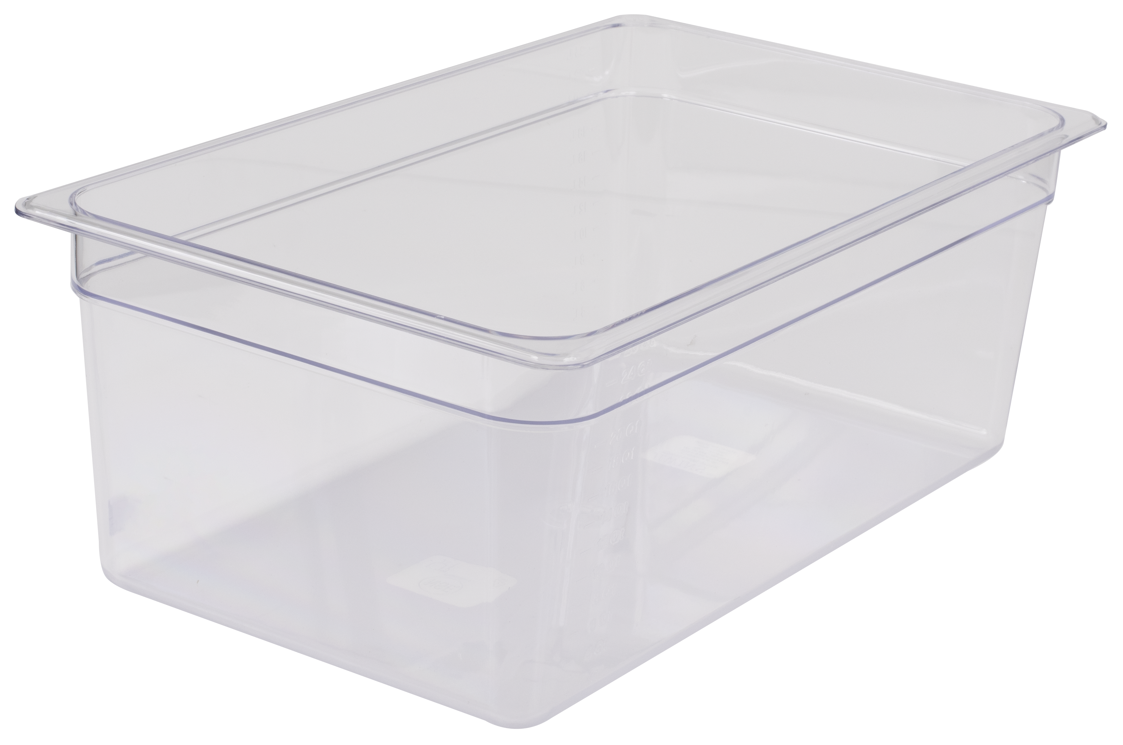 Food Pan, Full Size, 8"D, Clear, Polycarbonate