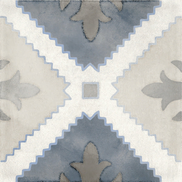 Abert Domino 7 7/8" x 7 7/8" Blue Mix Porcelain Tile