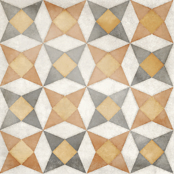 Abert Domino 7 7/8" x 7 7/8" Tan Mix Porcelain Tile