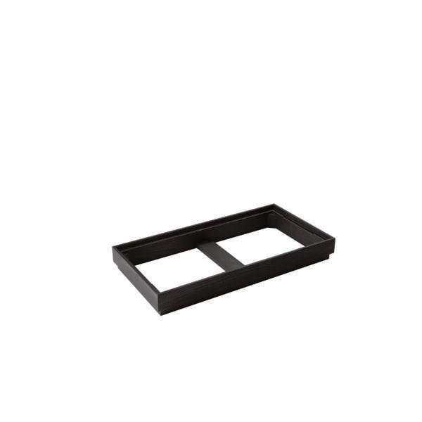Abert Domino 15 3/4" x 7 7/8" Black Wood Display Frame