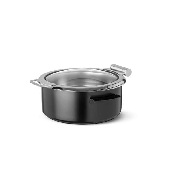 Abert 192 oz. Cosmo Black Induction Chafing Dish
