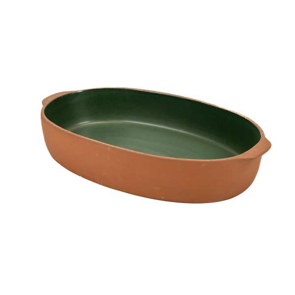 Maria Portugal 40 oz. Oval Baker, Terra Green