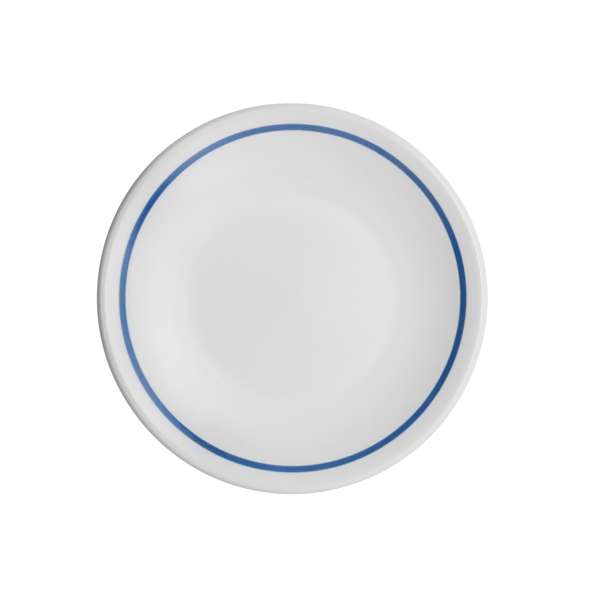Santa Anita Blue Band 7.5in Stoneware Coupe Plate