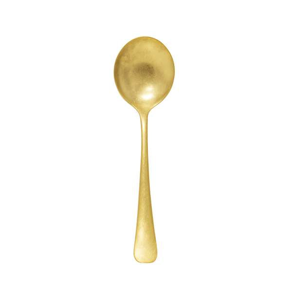 Abert 7.3" Matisse Vintage Gold Soup Spoon
