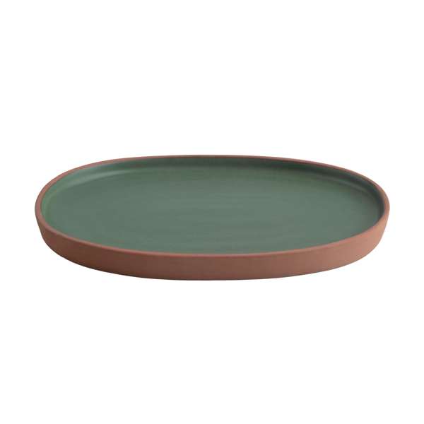 Maria Portugal 9.5" x 6.5" Tray, Terra Green
