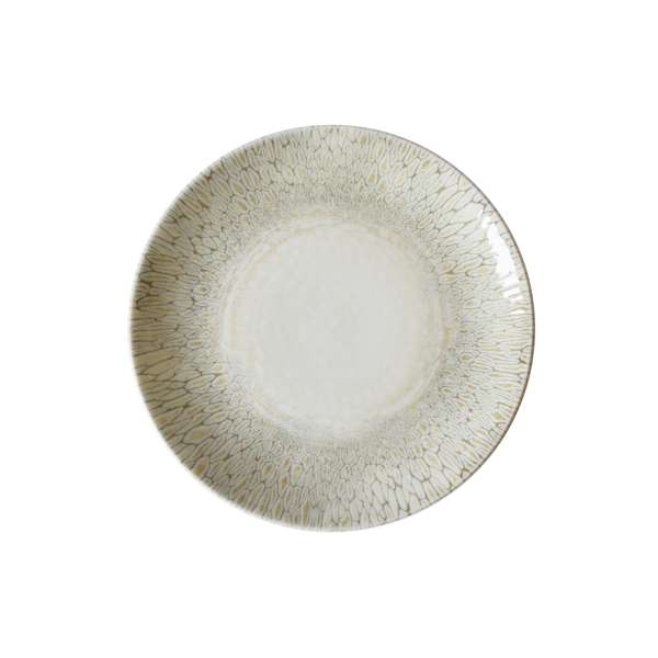 Papillon Beige Coupe Plate (D:8.5'')