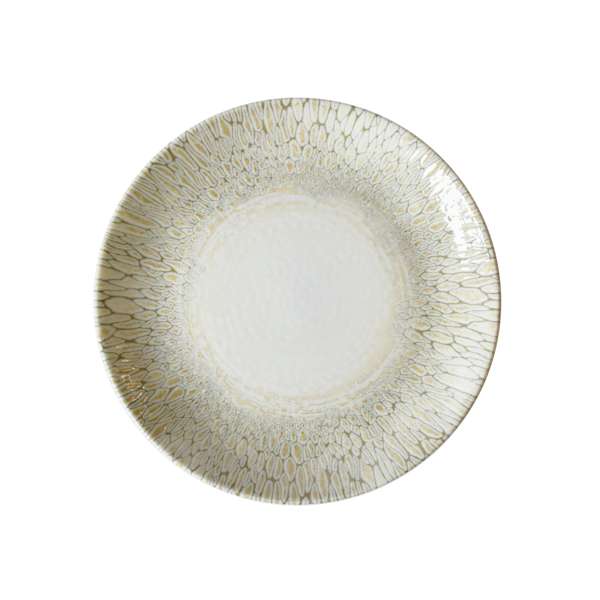 Papillon Beige Coupe Plate (D:9.0'')