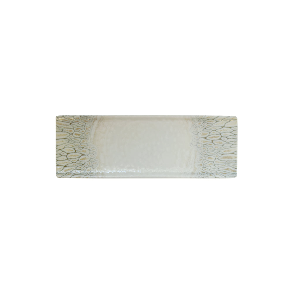Papillon Beige Rectangle Tray 9.75" x 3.5"