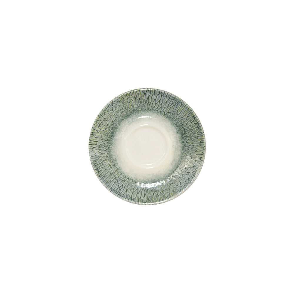 Papillon Green Saucer 6.25"