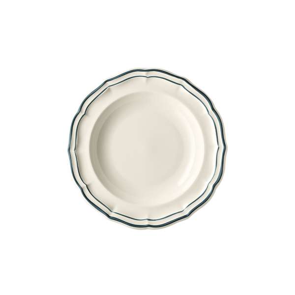 Gien 8.875" Filet Acapulco Rim Soup Plate