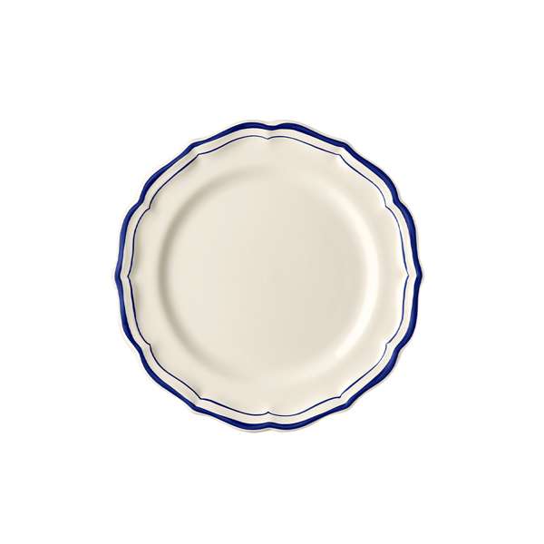 Gien 9.125" Filet Cobalt Dessert Dish