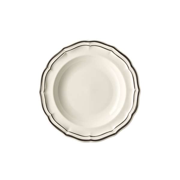 Gien 8.875" Filet Midnight Rim Soup Plate