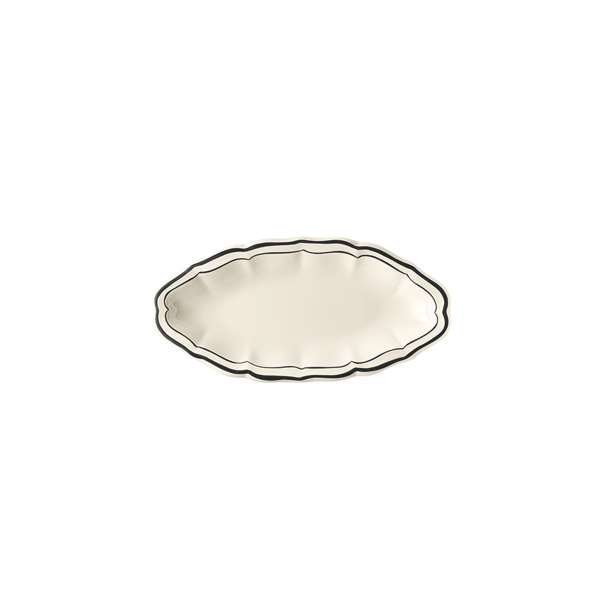 Gien 8.0 Oz Filet Midnight Pickle Dish