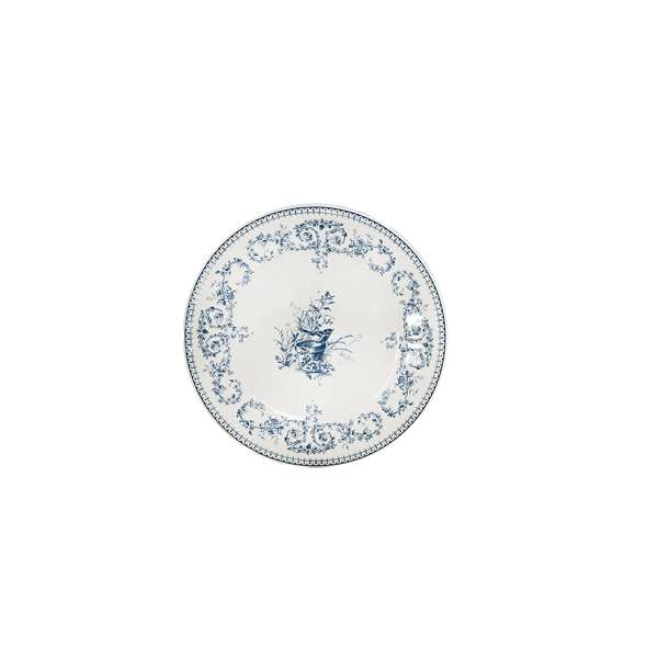 Gien 5.0625" Les Depareillees Bleu Oiseau Coaster Plate