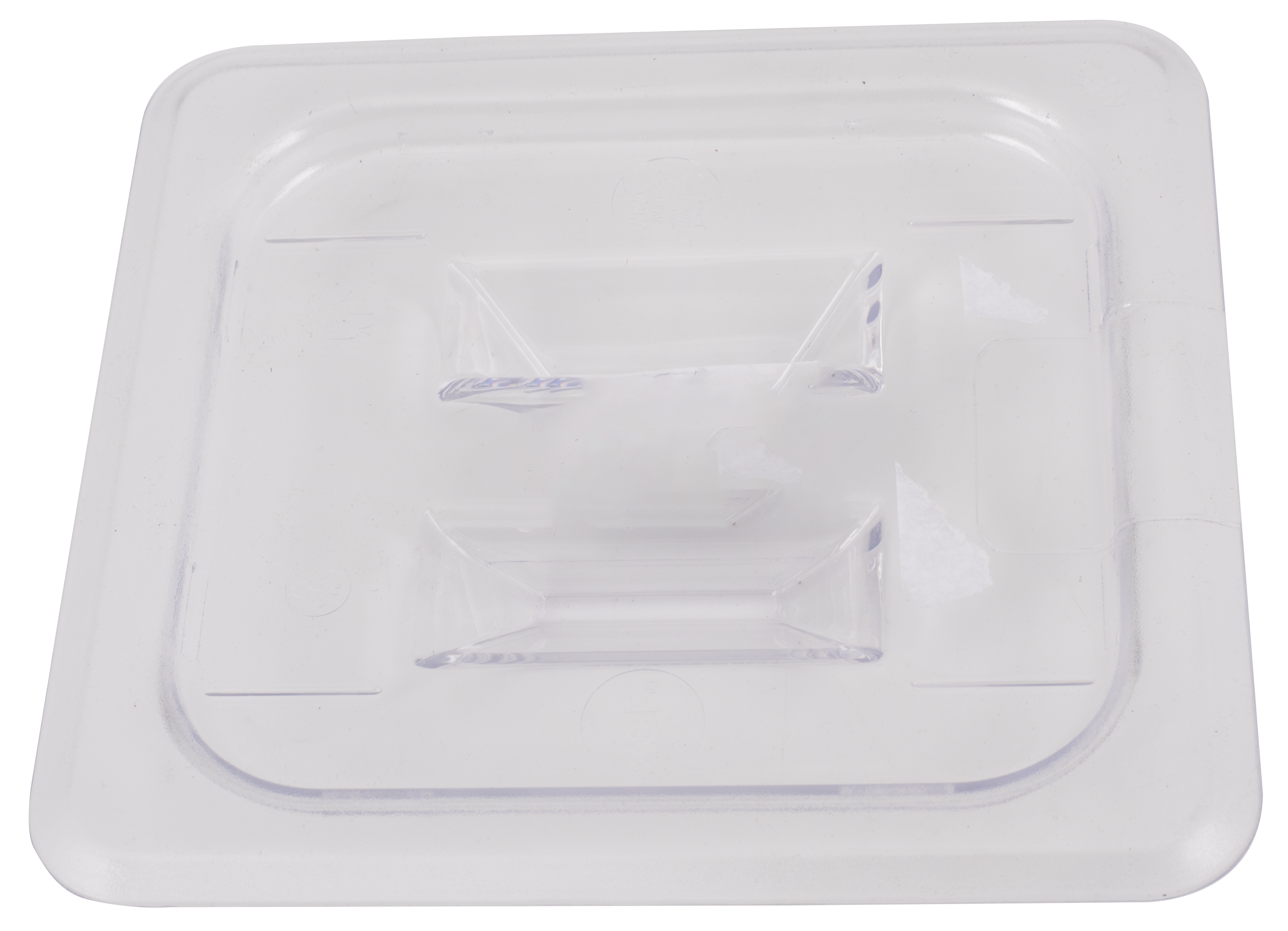 Lid for Food Pan 1/6 Size Solid Cover, Clear, Polycarbonate