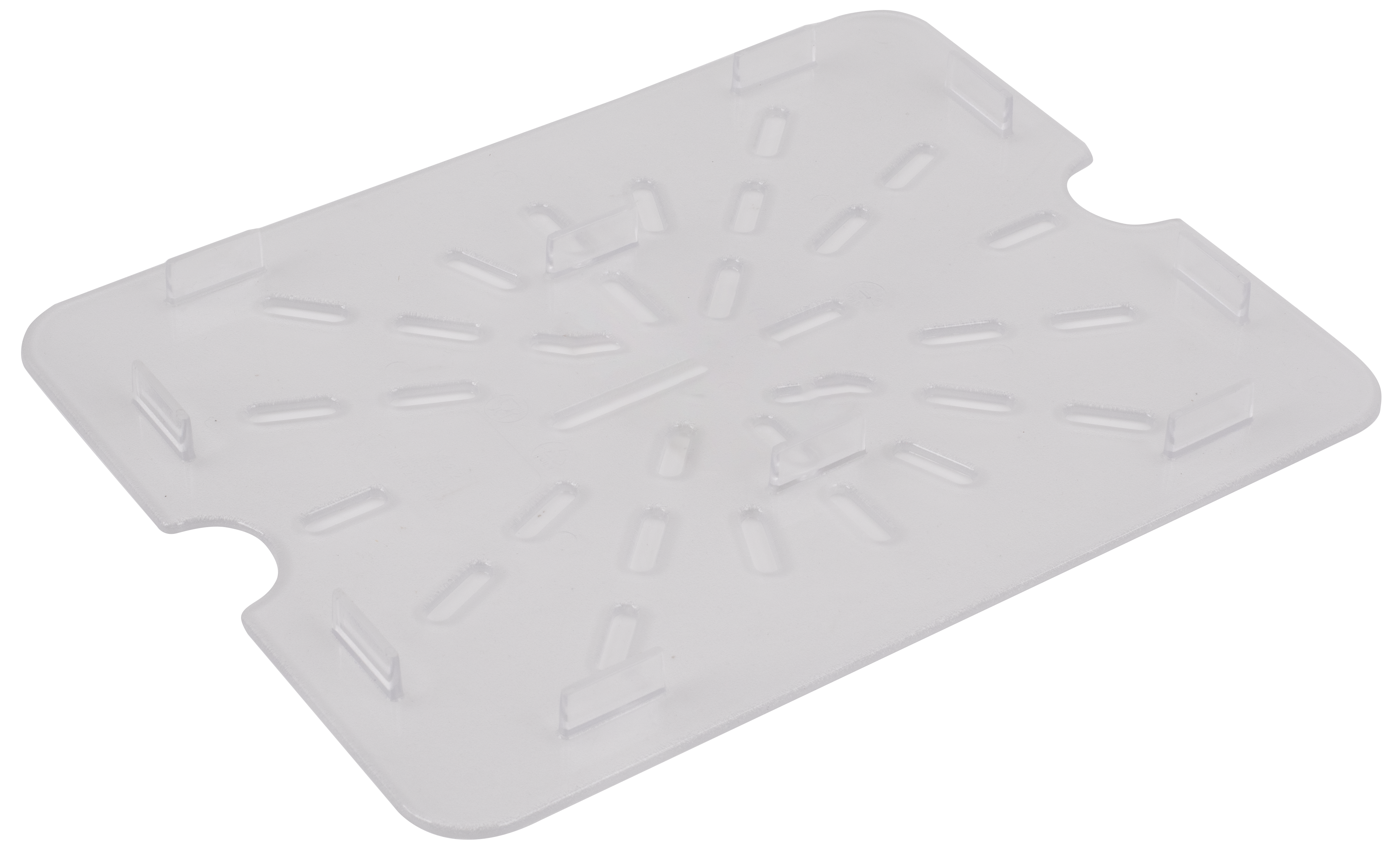 Drain Shelf for Food Pan Half Size, Clear, Polycarbonate