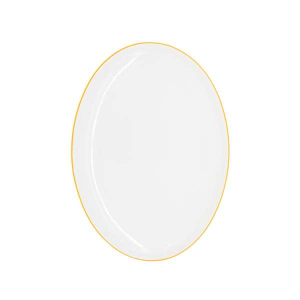 1425" x 10" Candour Coupes Marigold Oval Platter