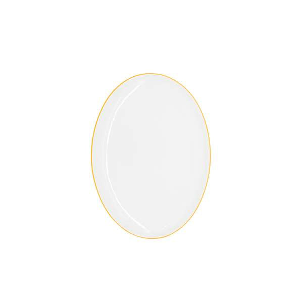 10.375" x 7.375" Candour Coupes Marigold Oval Platter