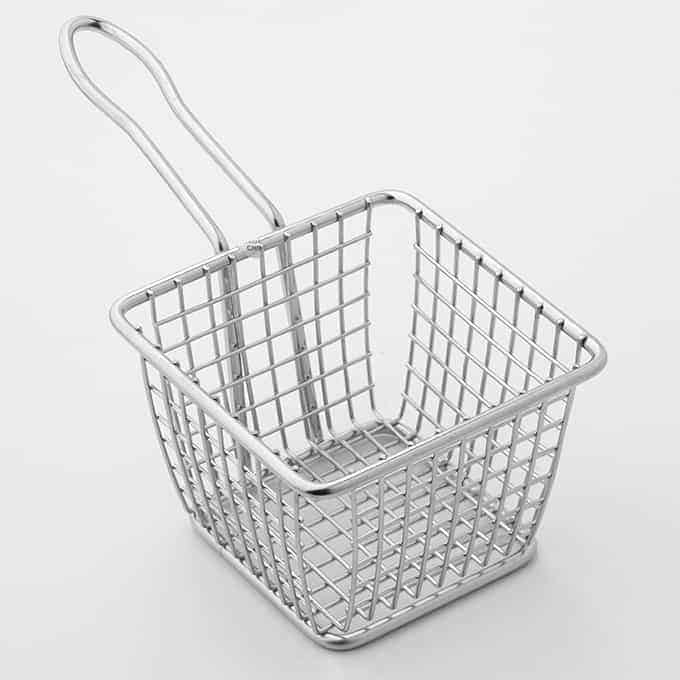 Mini Square Stainless Steel Serving Fry Basket