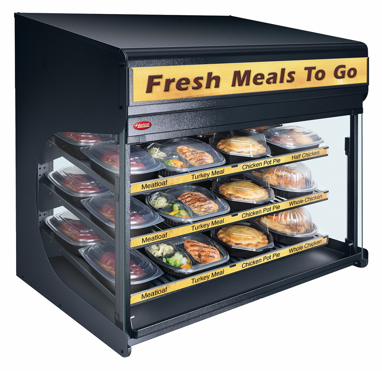 Flav-R-Savor Air Curtain Heated Display Cabinet, 3-Shelf