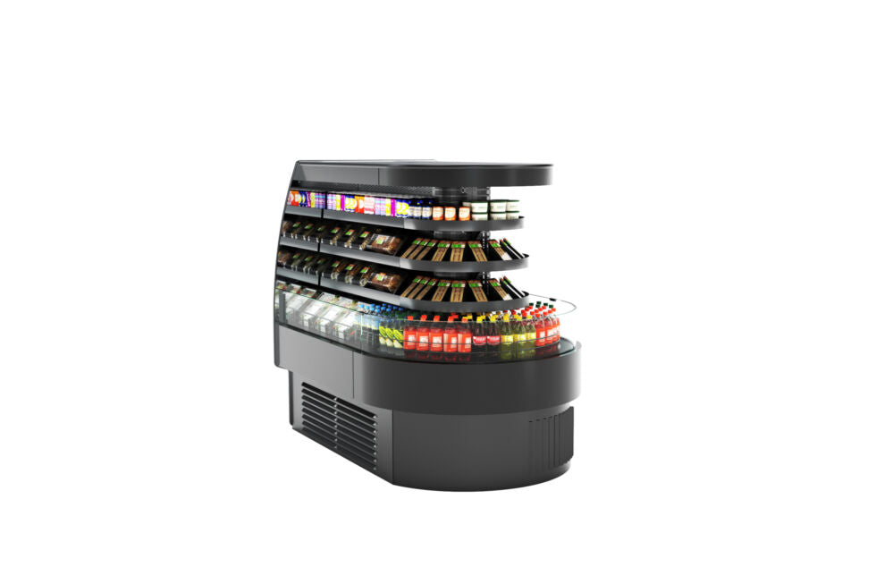 Oasis® Self-Service Refrigerated End Cap Case, 73-3/8"W x 50-3/8"D x 60-5/8"H