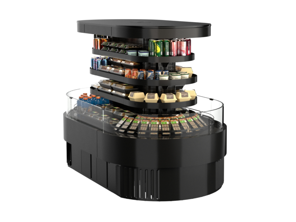 Oasis® Refrigerated Self-Service Island, 80-3/4"W x 48-1/8"D x 60-1/8"H